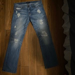 Flying monkey distressed jeans